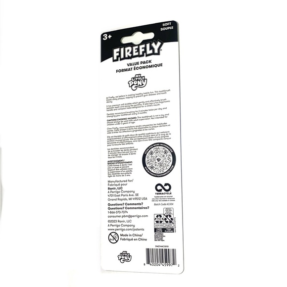 Firefly My Little Pony Toothbrush 3 Count Pack - Picture 2 of 2